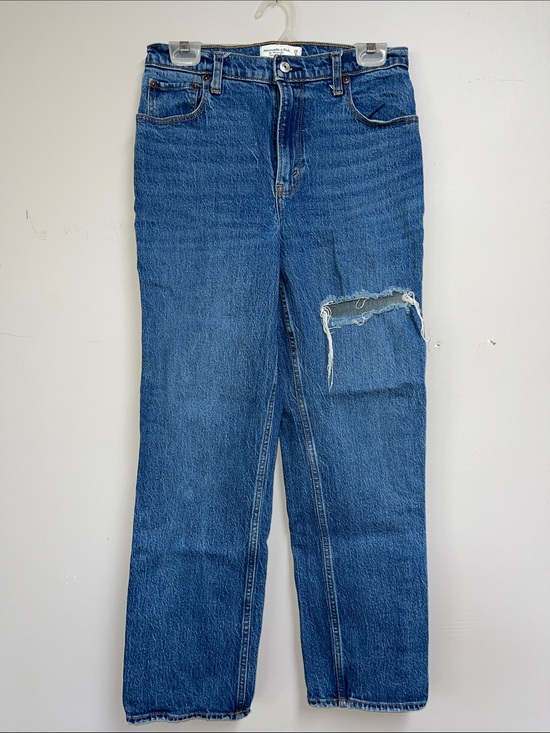 Abercrombie & Fitch Denim - Abercrombie & Fitch 90s Straight Ultra High Rise Short Length
